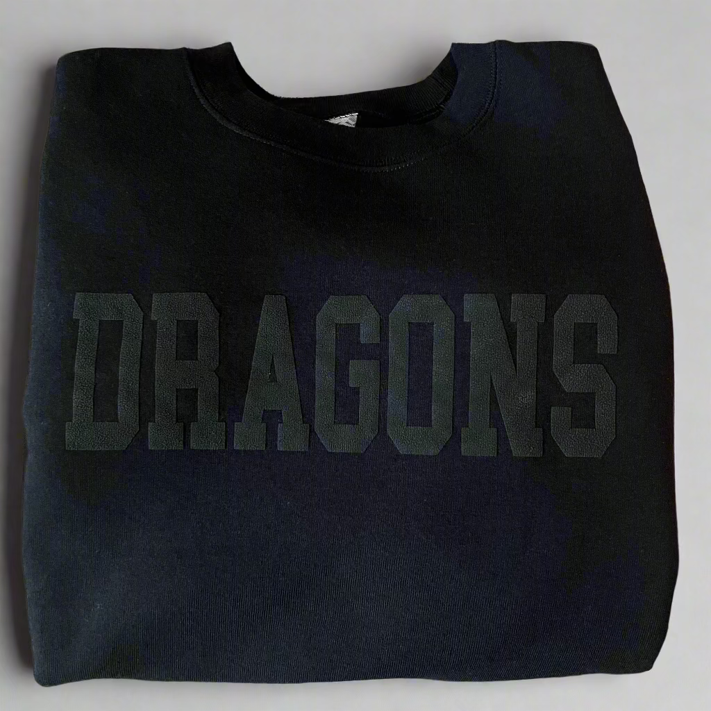 Monochromatic Dragons Crewneck Sweatshirt