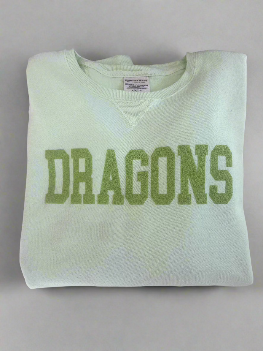 Monochromatic Dragons Crewneck Sweatshirt