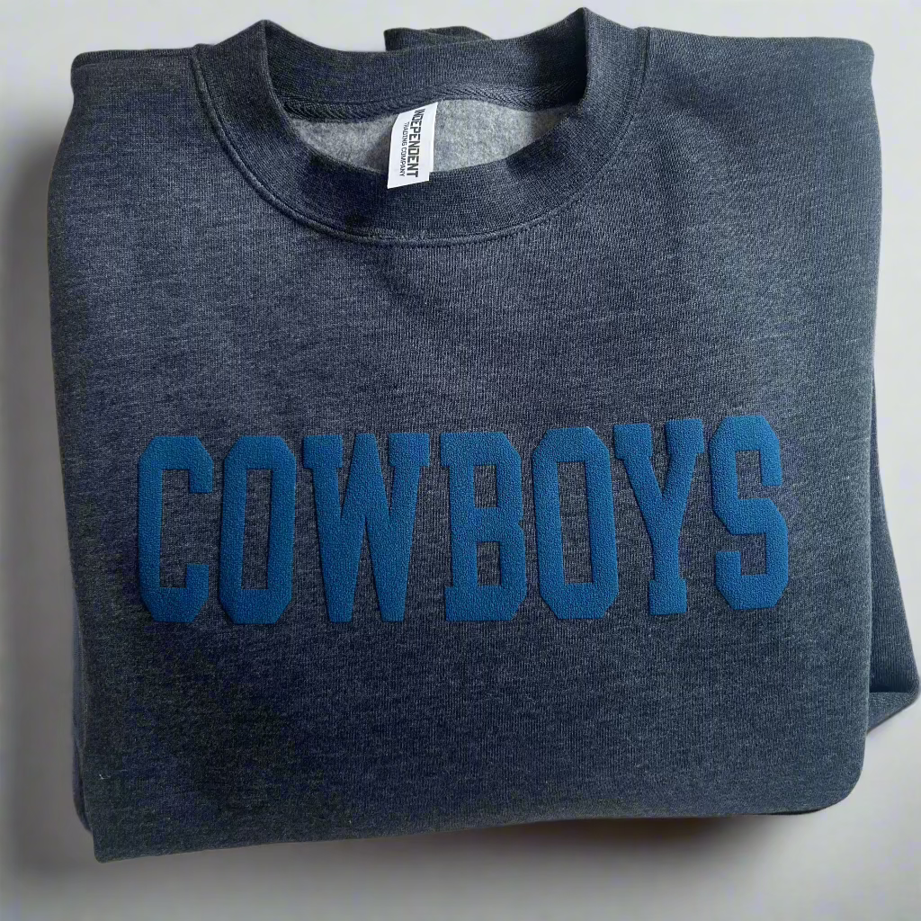 Monochromatic COWBOYS Crewneck Sweatshirt